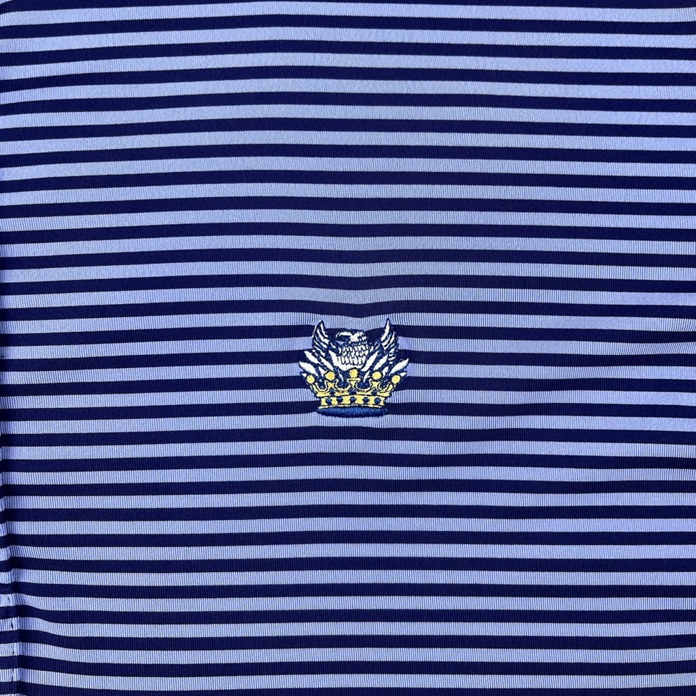 RLX Ralph Lauren Men's Casual Striped Golf Polo Shirt Blue Size Large - Picture 3 of 12